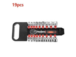 Kit De Ferramentas De Chave De Rato E Soquete 3/8 19pcs Para Reparo Manual
