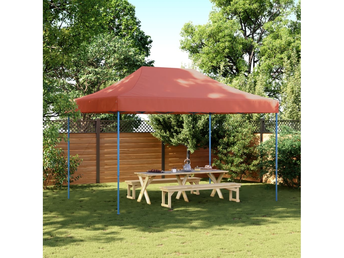 Vidaxl Tenda Para Festas Pop-up Dobrável 410x279x315 Cm Terracotta