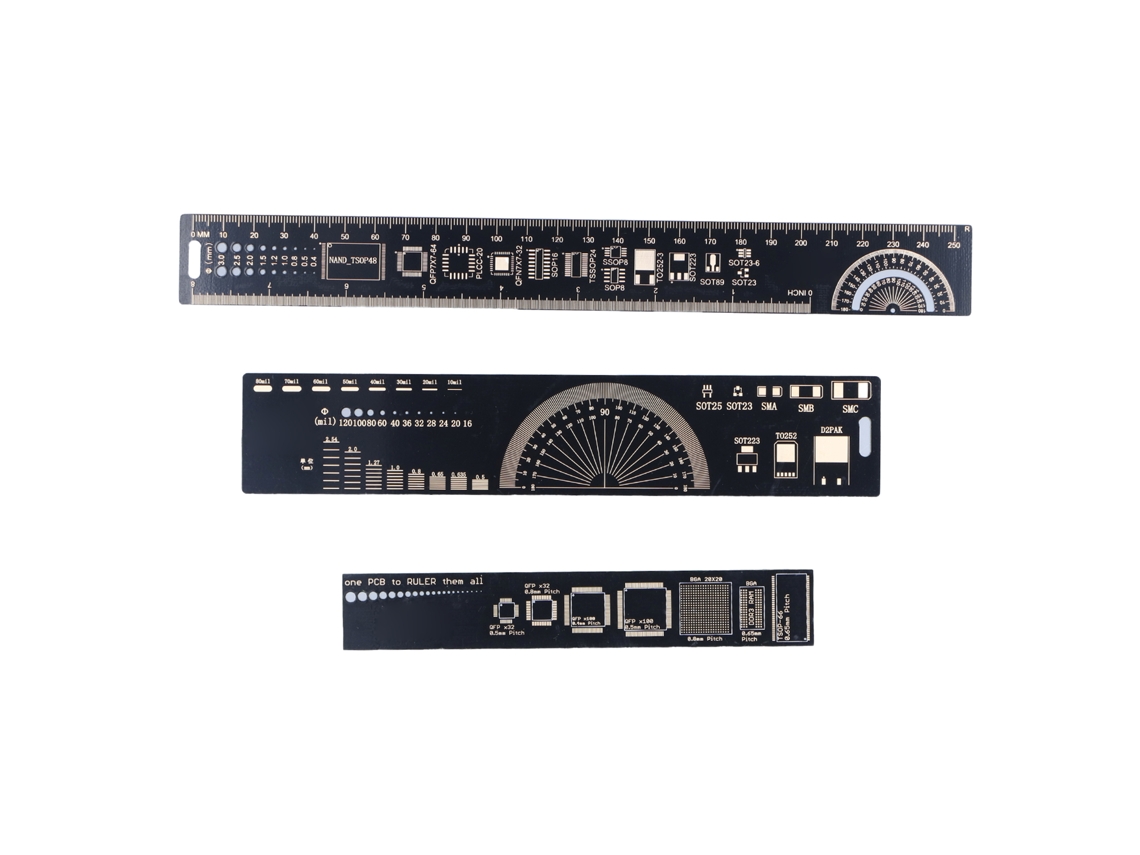 Régua de Engenharia Pcb YURU, 3 tamanhos | S/MARCA