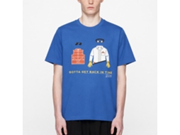 Rockinstone Back To The Future Movie Gotta Get Back Solid Royal Adult T-shirt Size:s