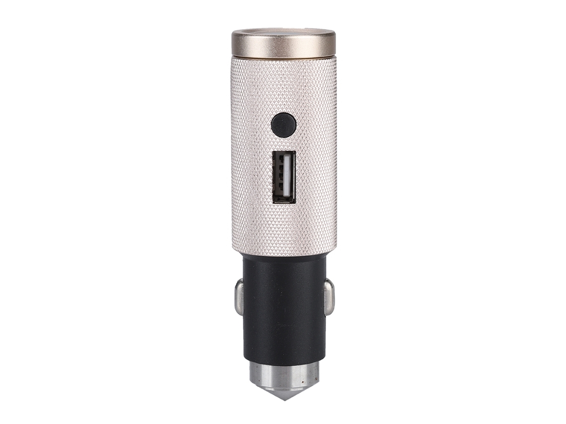 Carregador Usb Portátil para Carro com Recarga Rápida e Lanterna MARACA