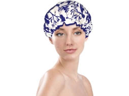 Touca De Banho Feminina, Reutilizável, Impermeável, Dupla Camada, Com Elástico, Ideal Para Cabelos Longos, Na Cor