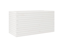 Garden Planter, Garden Planters Vidaxl Branco Madeira De Pinho (90 X 40 X 45.5 Cm)