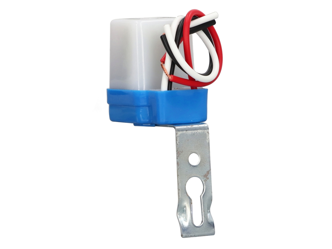 Chave Controle Sensor Luz Chuva Resistente Lâmpada Rua Automática Ac220v 10a