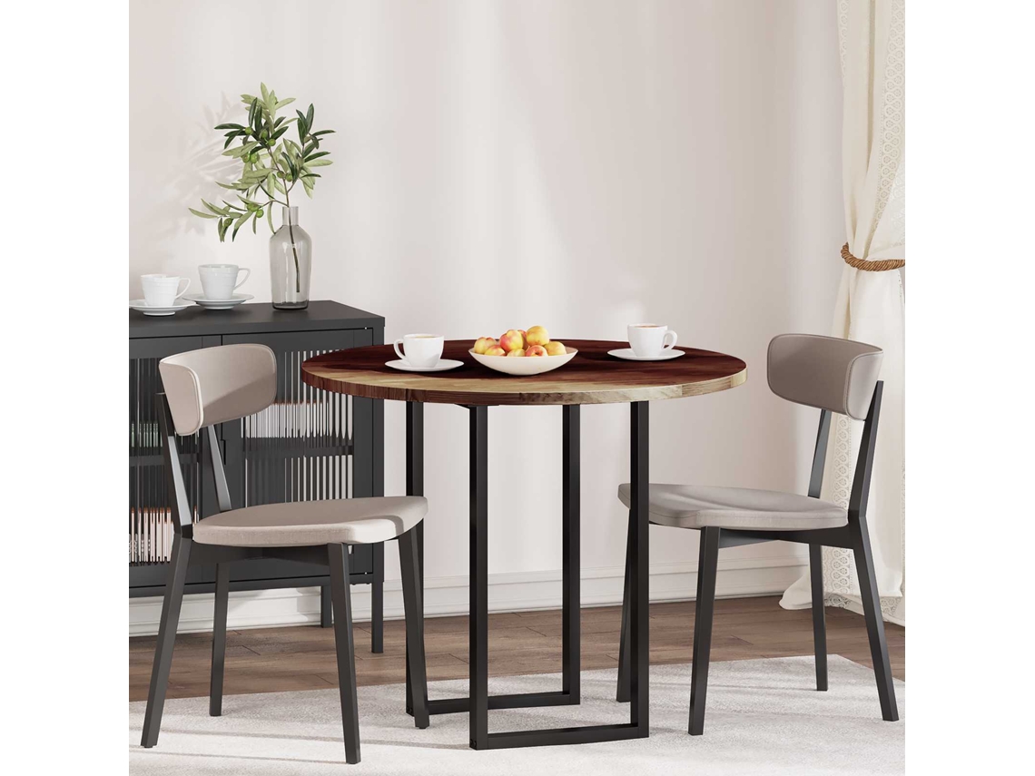 Vidaxl Tampo De Mesa Ø 90 X 2,5 Cm Redondo Madeira De Carvalho Sólido
