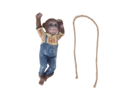 Estátua De Macaco Cute Resina Pendurada Jardim Simulação