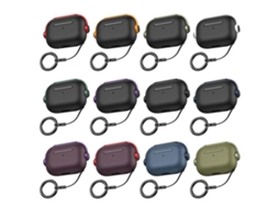 Capa protetora de TPU para fones de ouvido Music Boy com clipe para cabo, compatível com AirPods Pro 3 (GIECY)