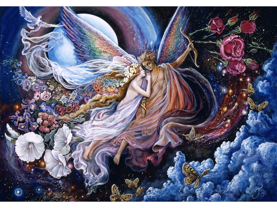Quebra Cabeça Grafika Puzzel Josephine Wall Fantasia Eros E Psiquê 1500 Peças