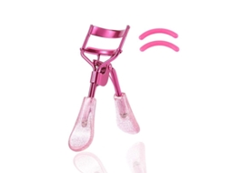 Cremeador de Cílios com 2 Pads de Silicone Recheáveis e Alça com Glitter (rosa)