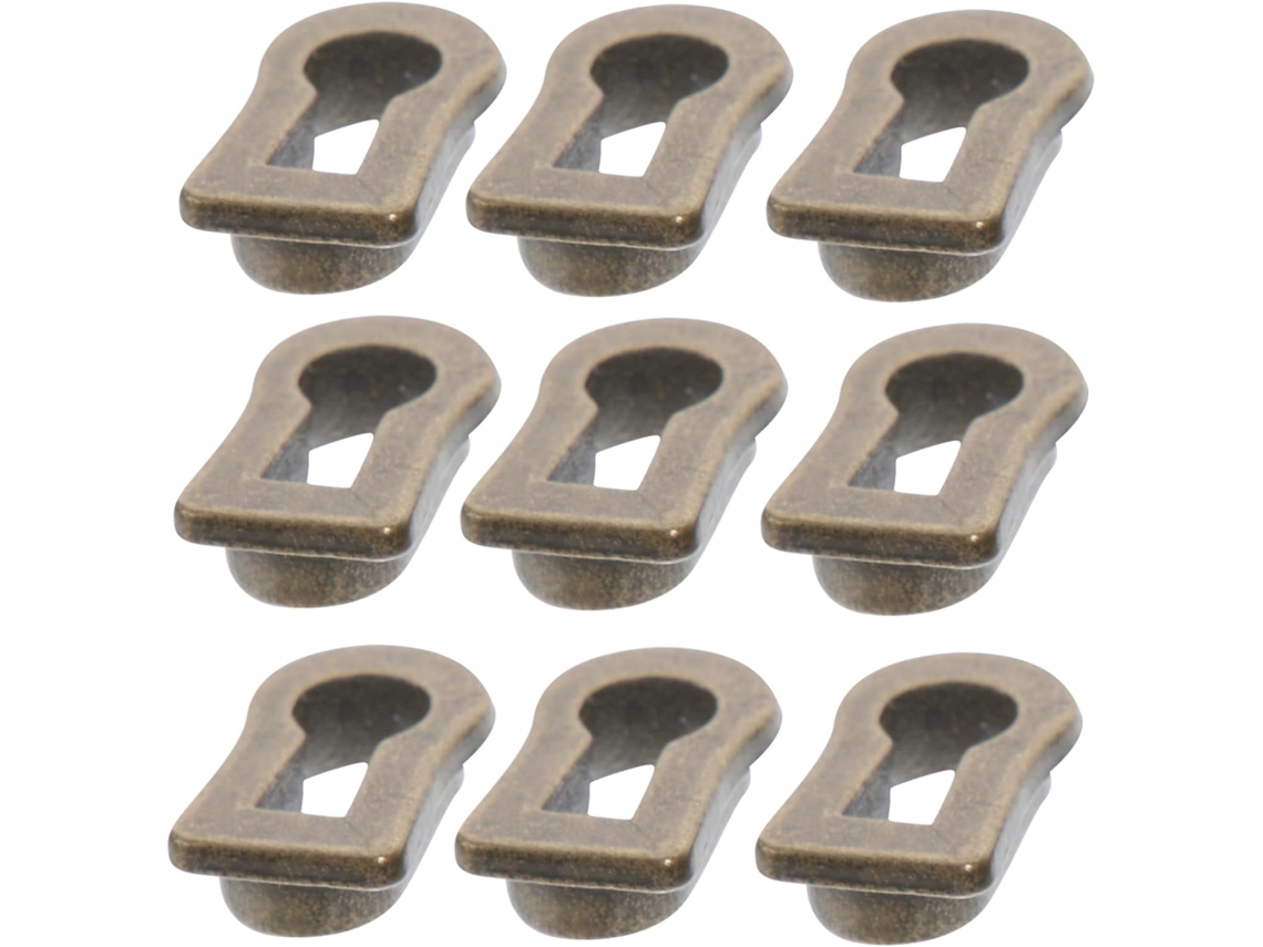 Angooily Conjunto De 10 Peças Protetores Fechadura Antigos Para Móveis, Em Liga De Zinco, Com Inserções Decorativas Que