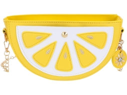 Bolsa De Ombro Ciieeo Em Formato De Fruta Com Corrente, Feita Em Poliéster Pu, Modelo Simples E Elegante, Ideal Para Usar Como Bolsa Ou Transversal.