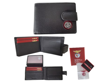 Carteira Fólio SLBENFICA Slb Documentos Presilha Castanho