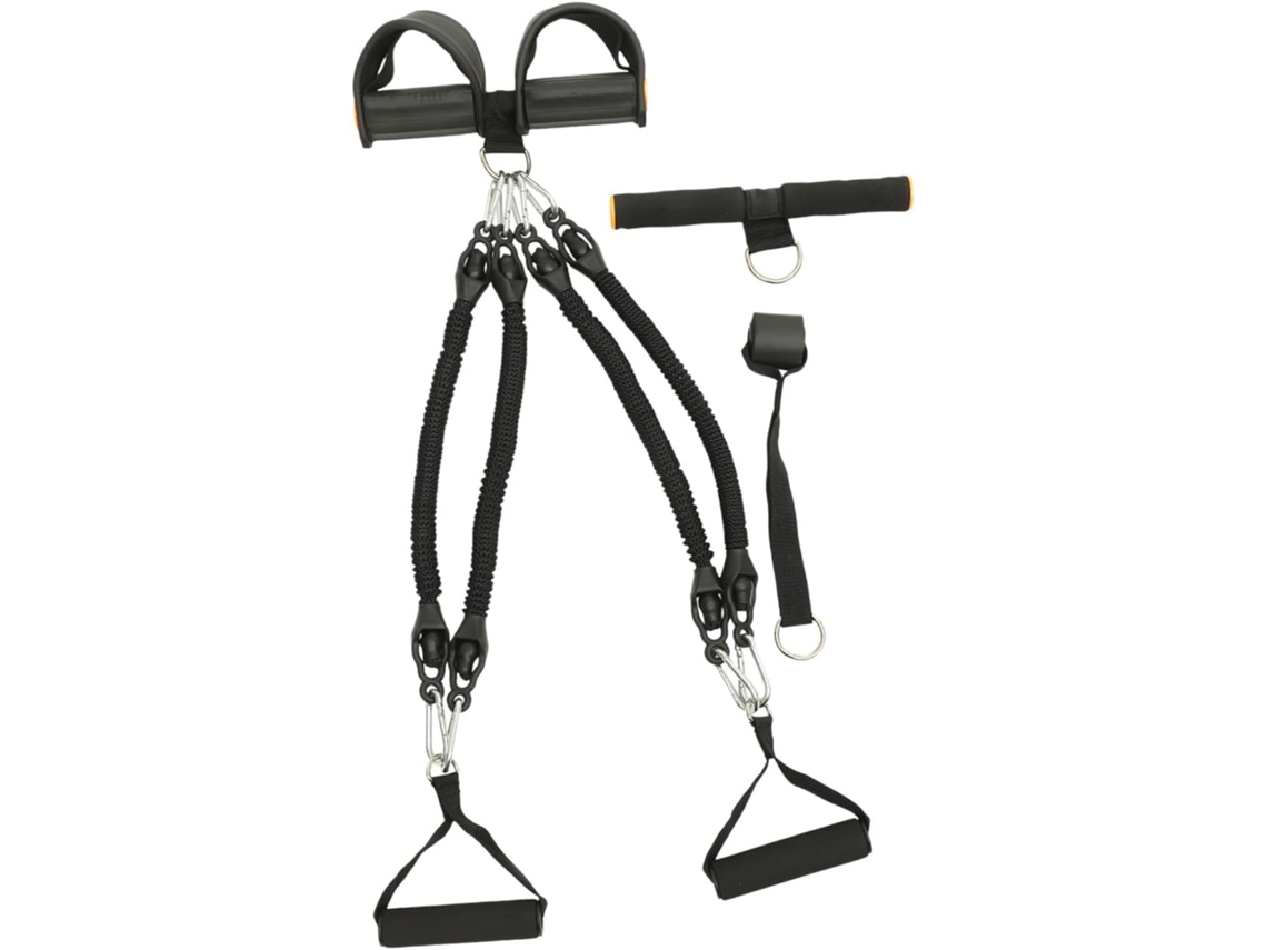 Corda Elástica Multifuncional Para Exercícios Em Casa, Com Pedal Antiderrapante Nbr, Ideal Musculação E