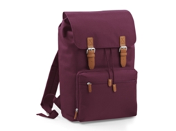 Mochila Para Laptop Bagbase Heritage Borgonha Brilvibera (até 17 Polegadas)