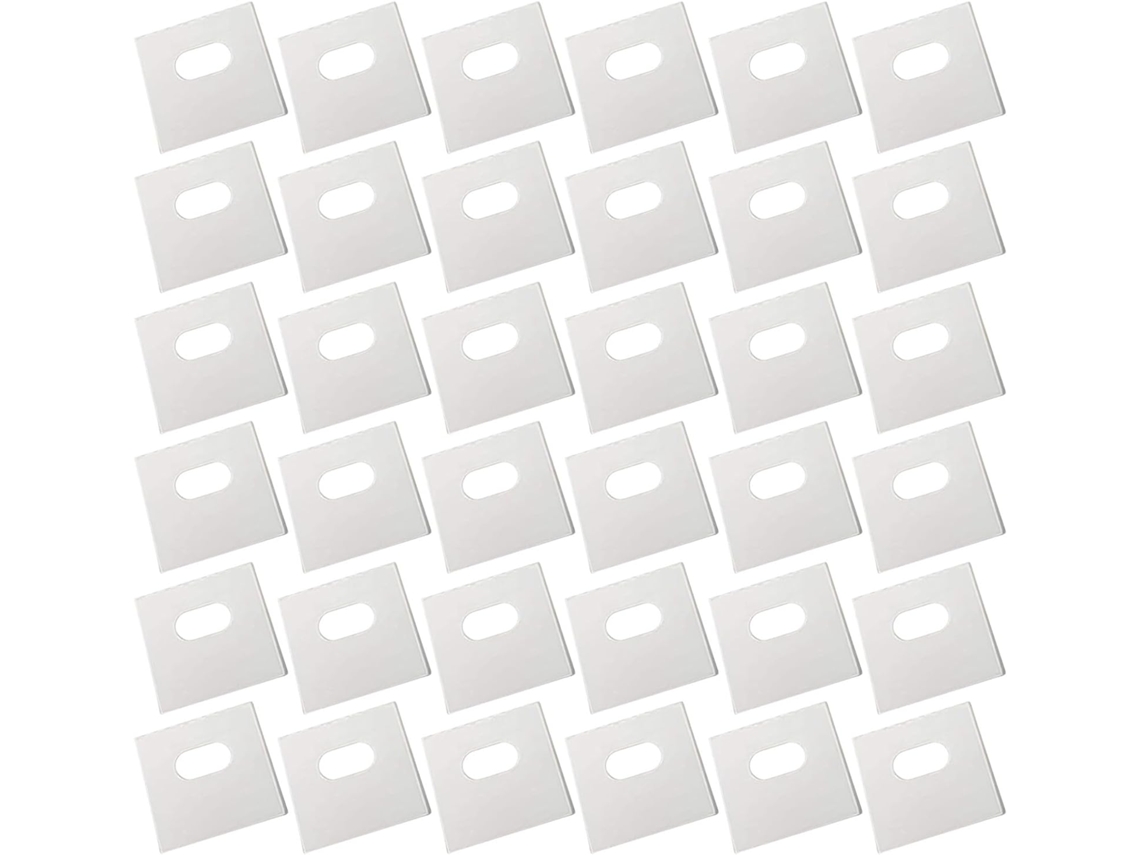 Lote com 60 peças de reposição para persianas verticais de PVC branco, incluindo peças de reposição para as lâminas...