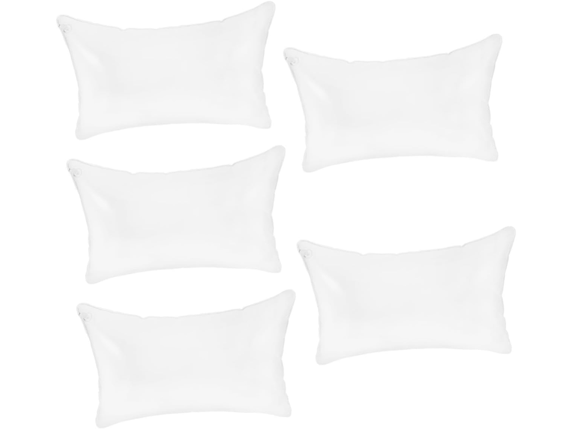 Conjunto de 5 Travesseiros Infláveis para Camping, Transparentes, com Design Ergonômico, Leves e CHABERLU