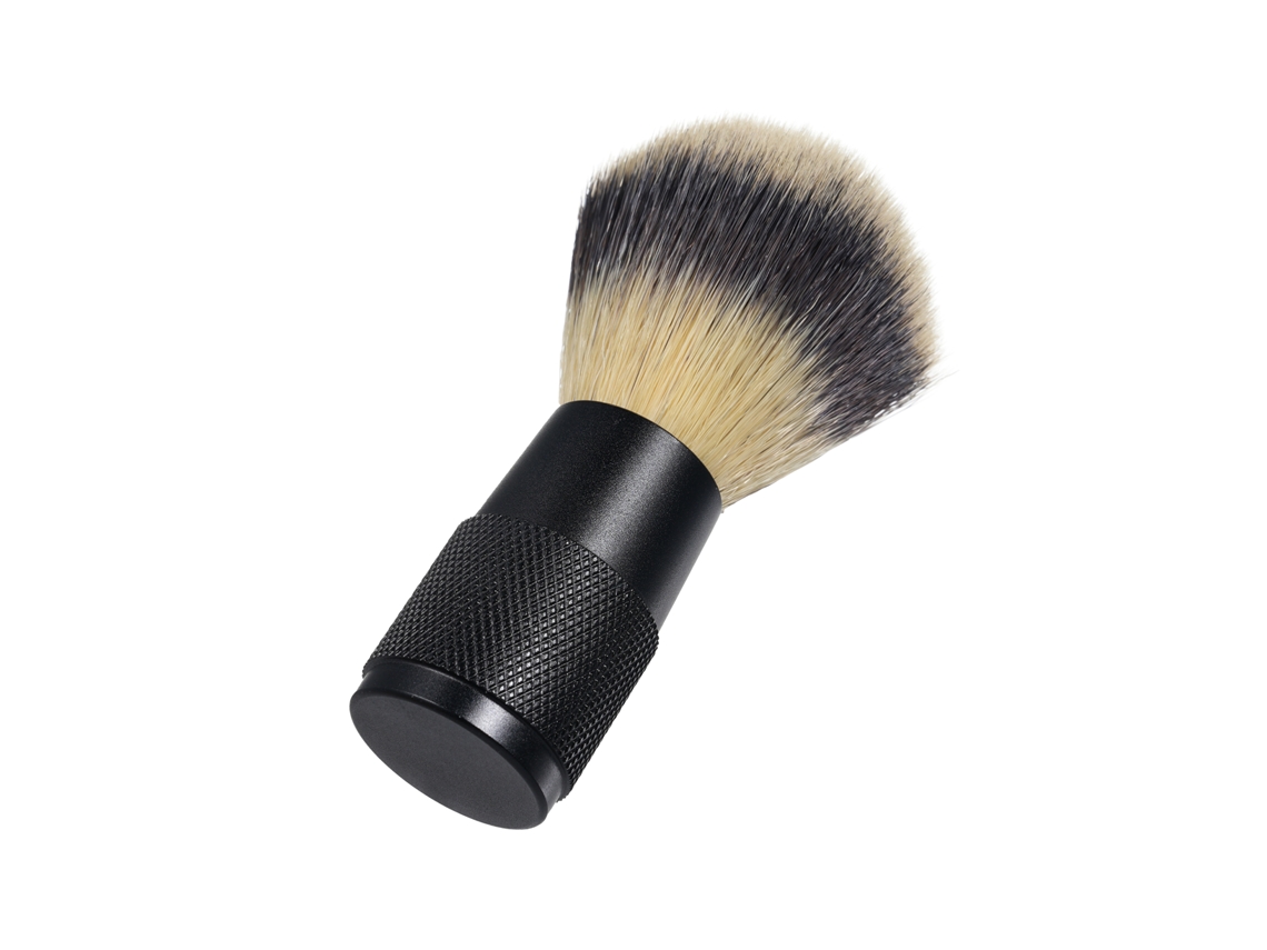 Pincel de barbear 2026 para limpeza e manutenção da barba masculina, ideal para uso em barbearias e salões de beleza.
