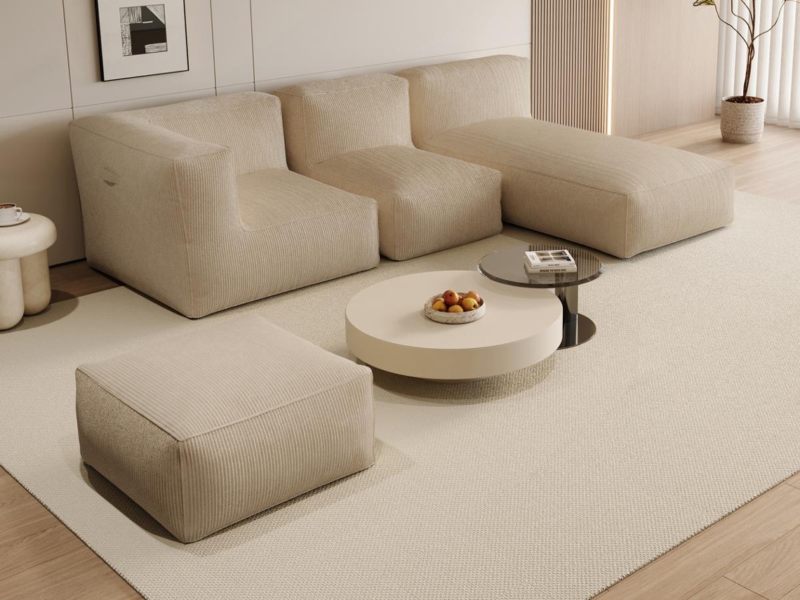 Conjunto de sofá e poltrona Fixo Noumara VENTE-UNIQUE.PT