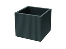 Vaso Coro Square Graphite Rotomoldado Ø48x44