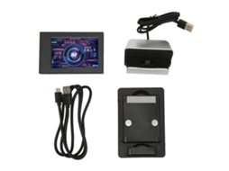 Monitor de temperatura de CPU e RAM de alta velocidade com tela IPS USB de 3,5 polegadas para Raspberry Pi Linux e Windows.