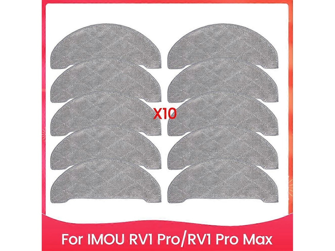 Conjunto De 10 Panos De Limpeza Para Esfregão Imou Rv1 Pro/rv1 Pro Max - Peças De Reposição Para Limpeza Doméstica_glo