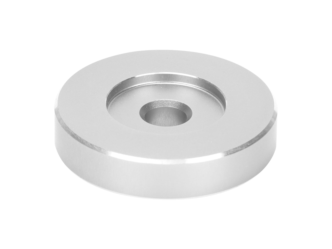 Aetheria adaptador de Prato Giratório para Discos de 45 Rpm com Buraco Grande em Alumínio Preto