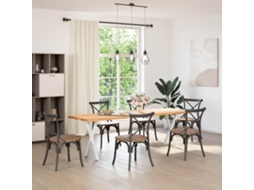 Vidaxl Pés Para Mesa De Jantar Em Formato De X, 2 Peças, Branco, 50x(72-73) Cm, Aço