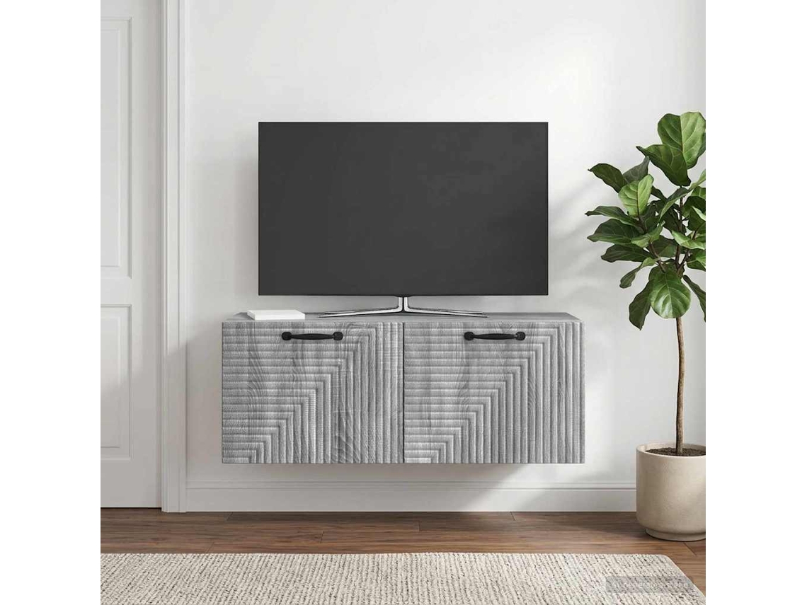 Vidaxl Gabinete De Tv De Parede Sonoma Cinzento 78,5 X 31 X 30 Cm