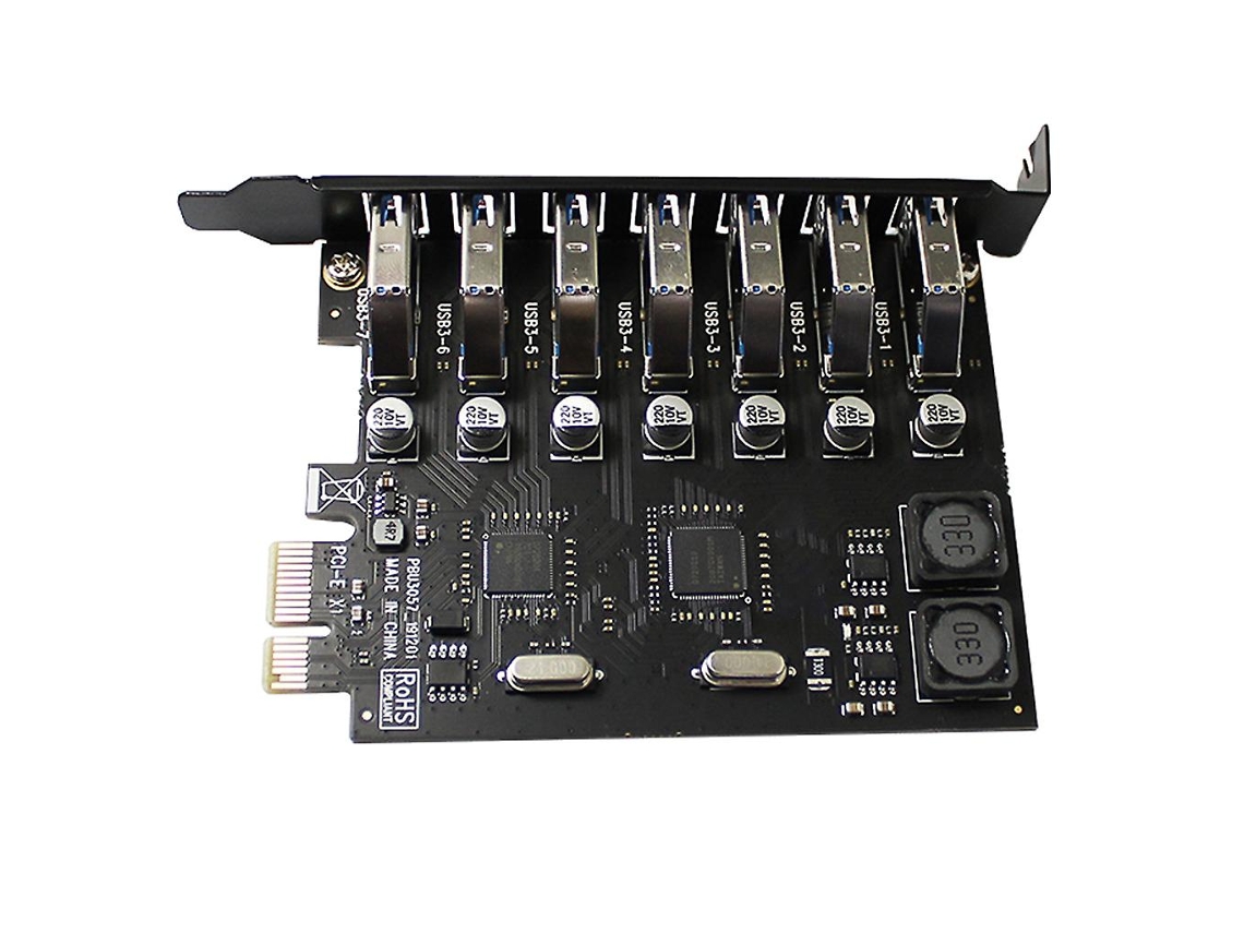 Pci-e Para Usb 3.0 Placa De Expansão Pci-e De 7 Portas Usb 3.0 Placa Multiplicadora Adaptadora
