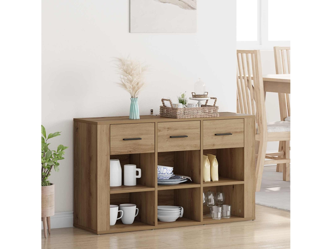 Vidaxl Buffet Carvalho Artesanal 100 X 30 X 59,5 Cm Madeira Processada