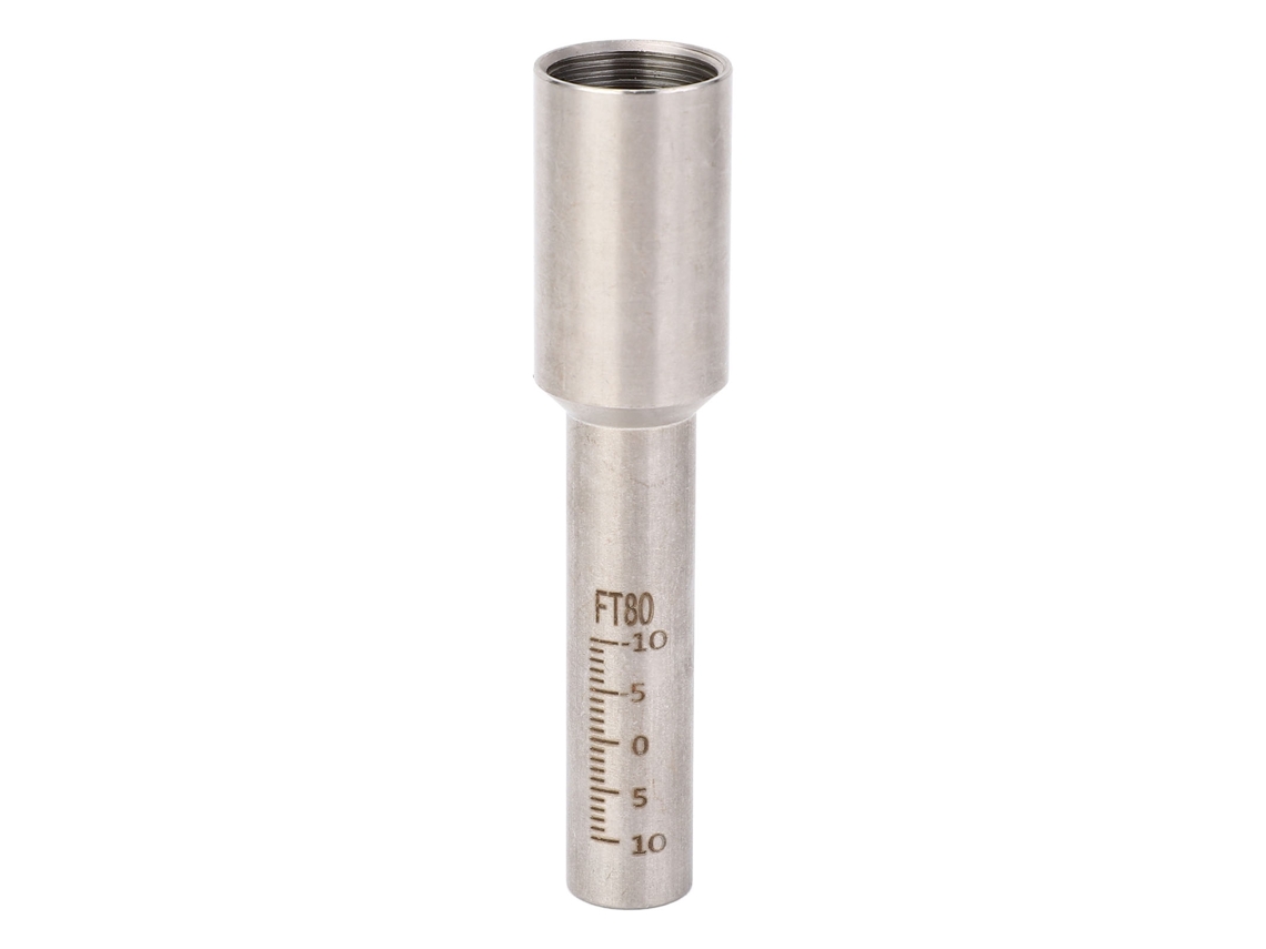 Tubo Graduado De Acero Inoxidable Soldado Por Láser, Escala Metálica Portátil De Alta Precisión 80mm