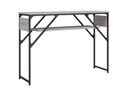 Mesa Consola com Prateleira Derivados de Madeira Cinzento Sonoma MAISON EXCLUSIVE
