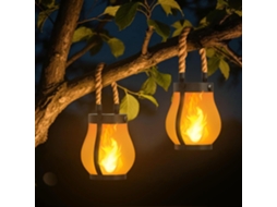 Kit com 2 Luminárias Solares em Forma de Coração para Jardim AQUAFORGE