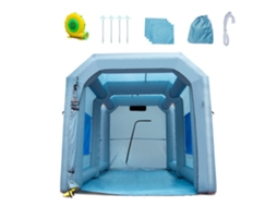Cabine De Pintura Insuflável 4x2,95x2,75m Com Filtros, Estrutura Reforçada E Pvc Tekmaquinas