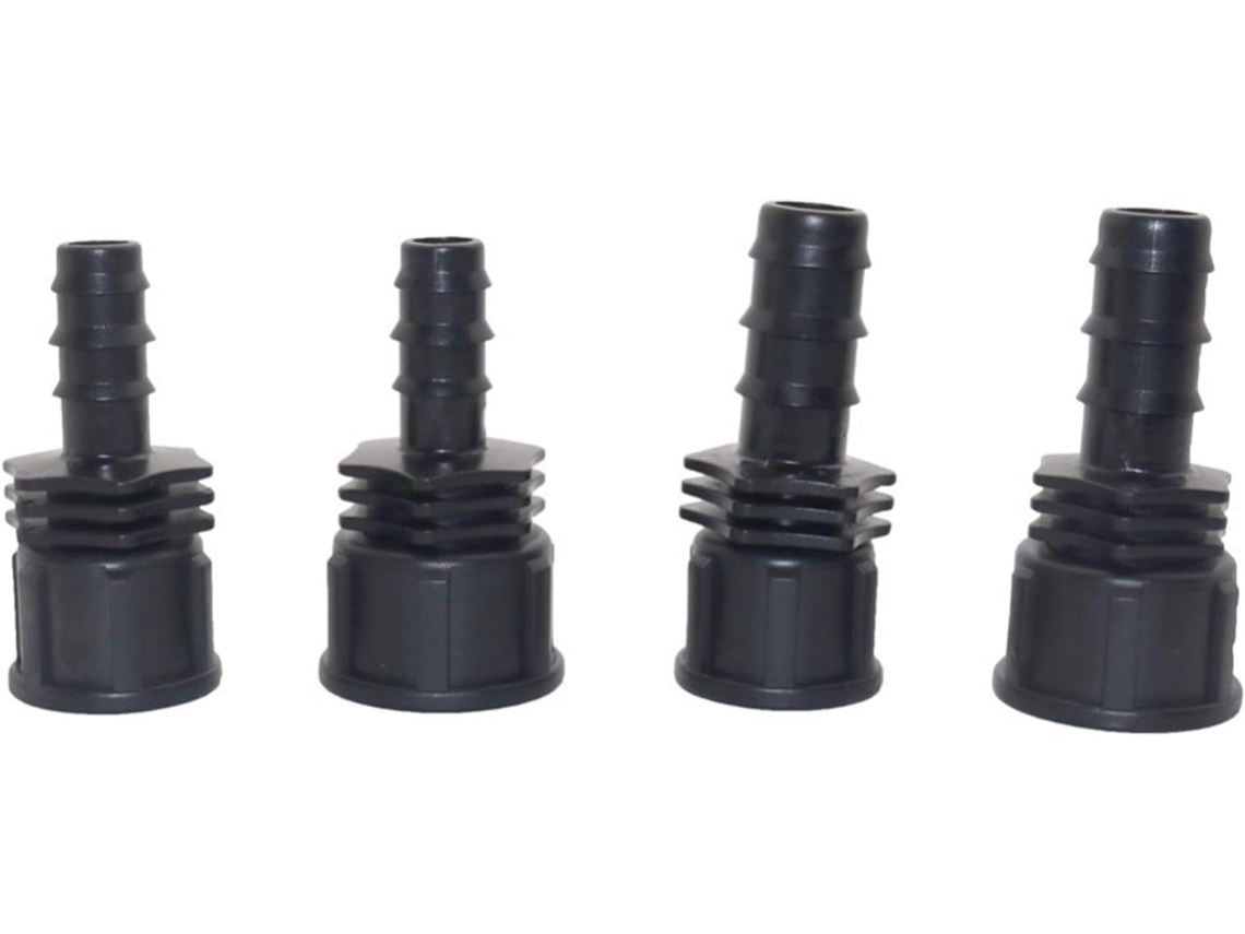 Conjunto de 10 Conectores Tubo Dn16 Dn20 com Rosca Fêmea 1/2" e 3/4" Espigão em Plástico para Sistemas S/MARCA