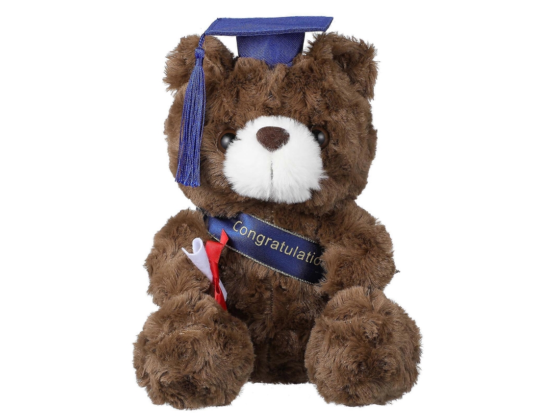 Urso De Pelúcia De Formatura Com Boné E Diploma