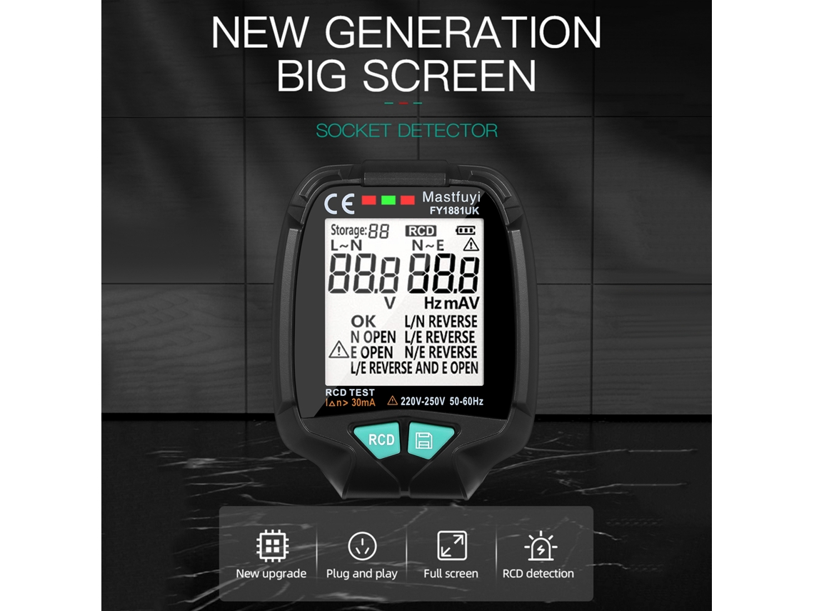 Voltímetro Digital Multifuncional Gv13t para Gerador | S/MARCA