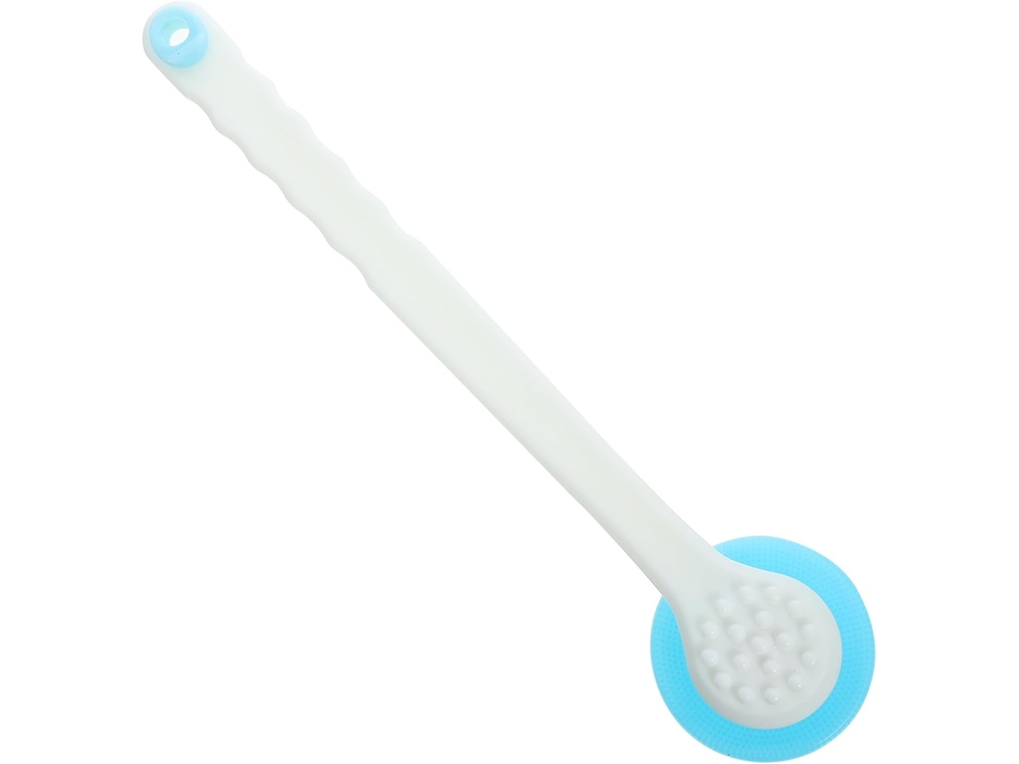 Lurelia Acessório De Duche Com Escova De Silicone Para Banho, Cabo Longo, Escovagem A Seco E Limpeza Profunda