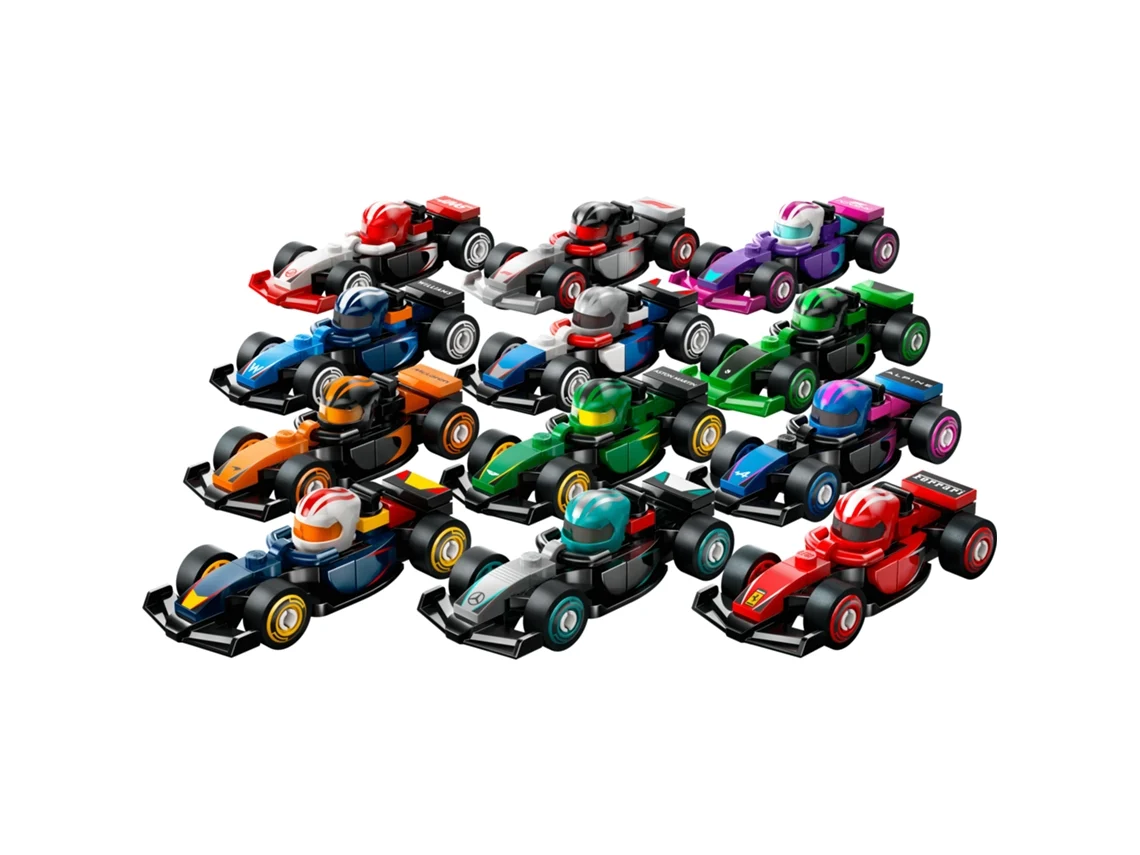 Minifiguras Carro De Corrida F1 Colecionável Lego