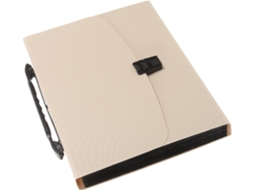 Pasta Sanfonada Bestonzon A4, Organizador de Documentos Multifuncional de Grande Capacidade, Bege e Resistente, para