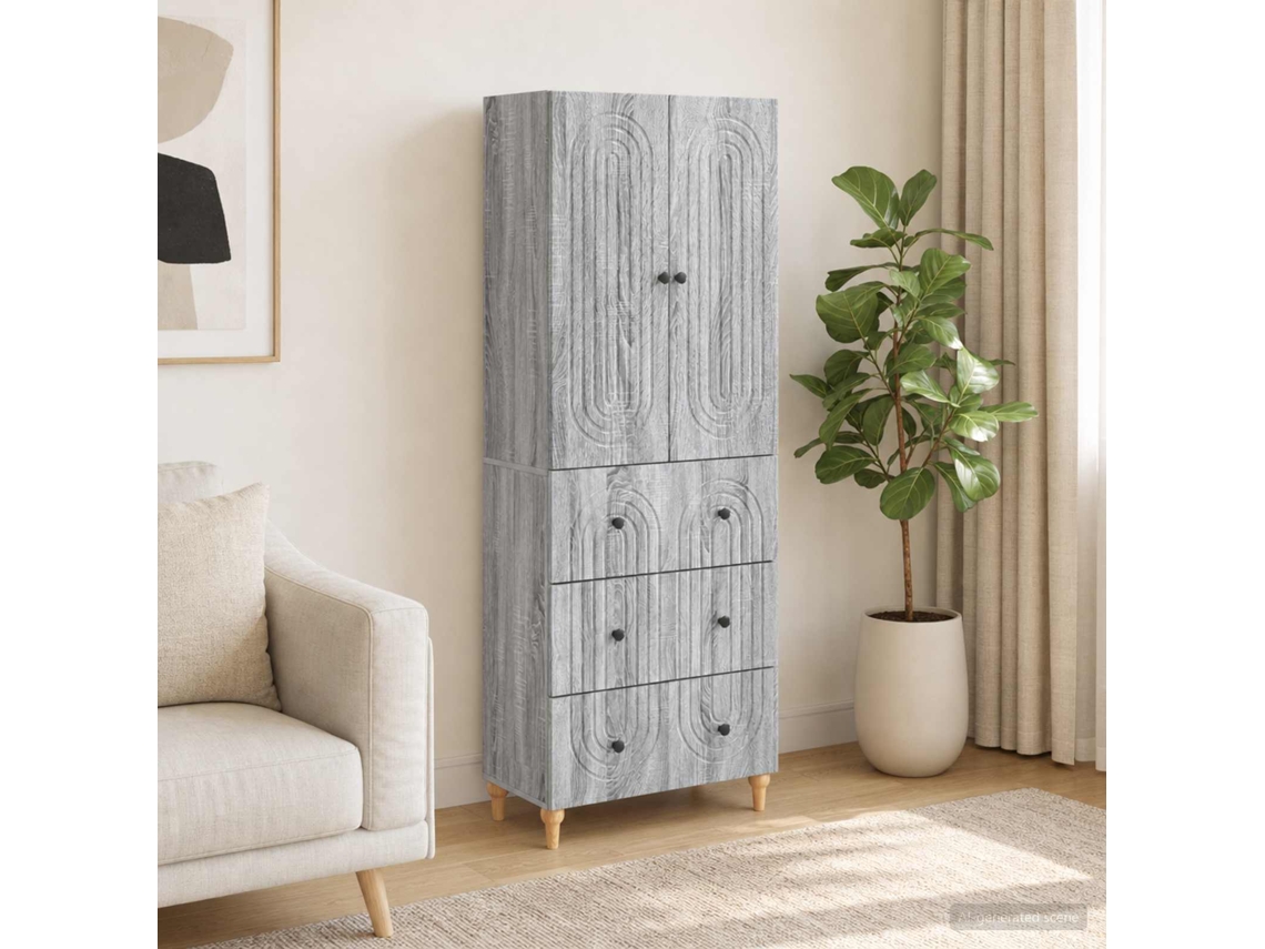 Vidaxl Conjunto De Gabinete 2 Unid. Sonoma Cinzento