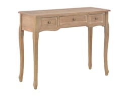 Toucador/Mesa Consola com 3 Gavetas Castanho PANGSHIYUAN