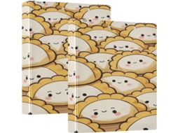 Pasta Com Desenho De Bolinho Chinês, 3, 8cm 1 2 Polegada, 3 Argolas Com Prancheta, Pacote Com 1 2 Unidades, Pasta