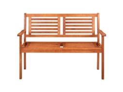 Maison Exclusive - Banco De Jardim 2 Lugares 120 Cm Madeira De Eucalipto Maciça