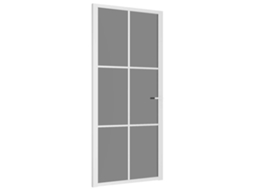 Maison Exclusive - Porta De Interior 93x201,5 Cm Vidro Esg E Alumínio Branco