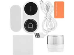 Campainha Semi Fio Hyuduo, Volume Ajustável, Alcance de 300 Metros, Ideal para Casa, Escritório e Sala de Aula