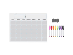 Calendário de quadro branco magnético A3 com planejador semanal para geladeira, cozinha e casa (43 x 30 cm) Slowmoose
