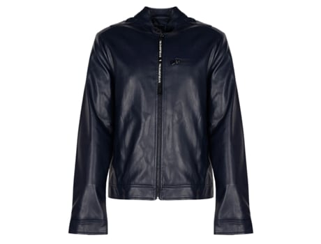 Casaco De Homem Tru Trussardi Ecológico Trussardi Biker Regular Pele Azul (l)