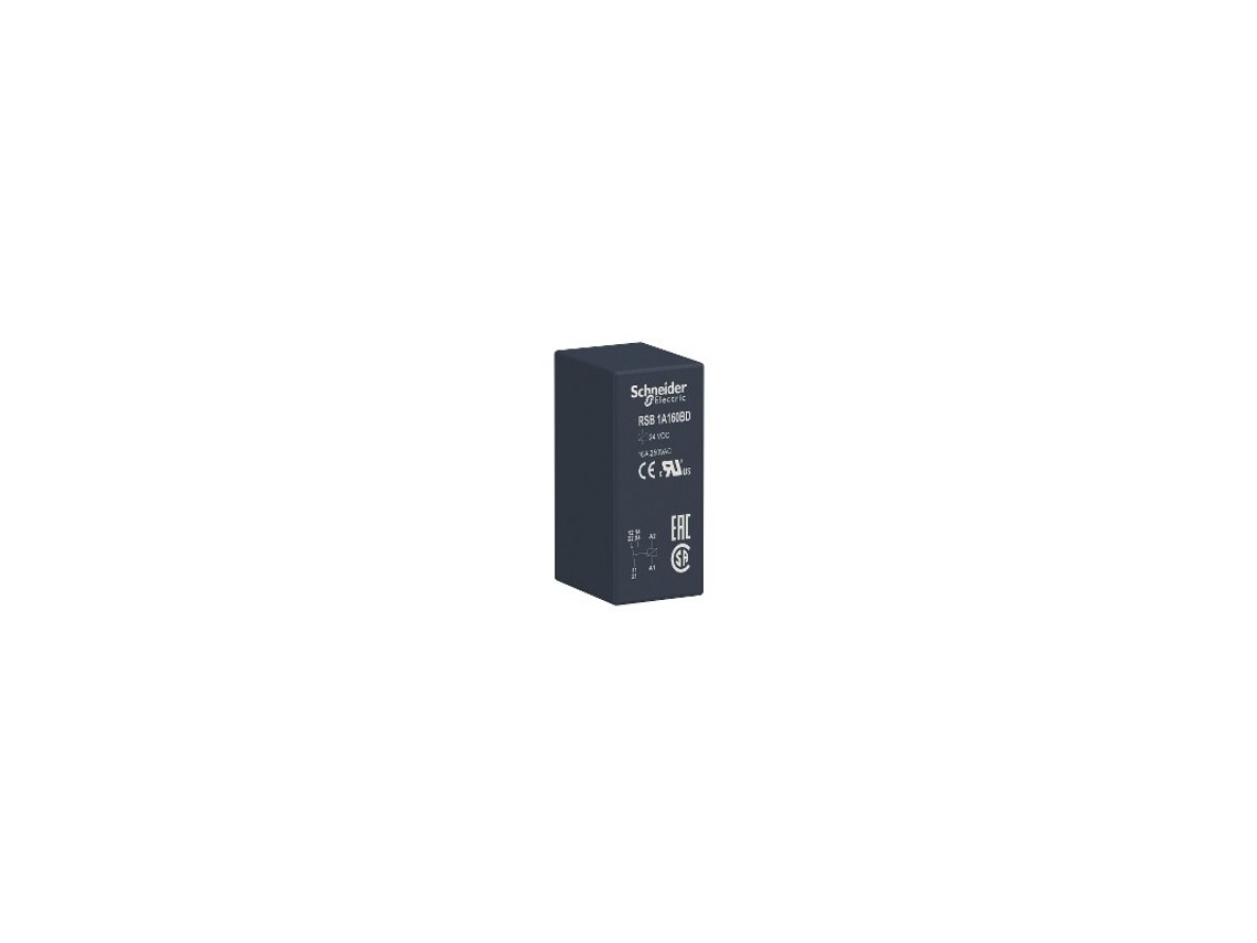 Relé de Potência SCHNEIDER 16A 1Co 24V DC RSB1A160BD
