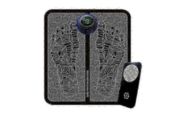 Massageador Elétrico Para Os Pés Ems, Tapete De Massagem Pés, Impulsionador Circulação, Recarregável Por Usb